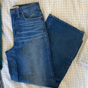 Madewell wide leg crop jean
